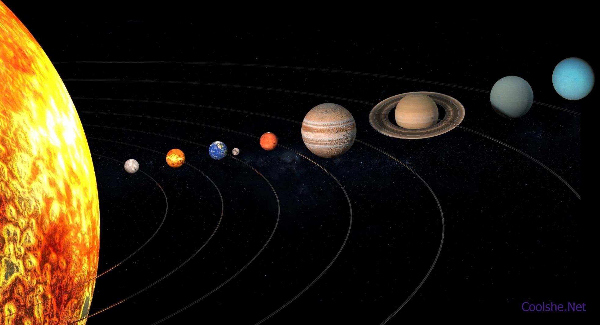 تتكون المجموعة الشمسية من عدد من التوابع.